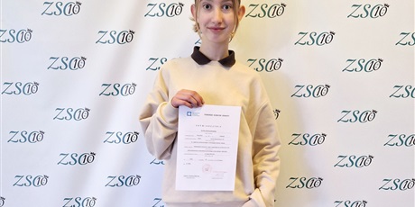 Sukces naszej uczennicy z klasy 8b