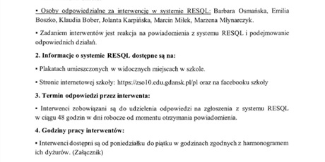 Powiększ grafikę: Informacje o systemie i procedurach.