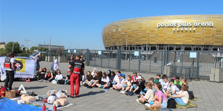 Wyjście klas 8c, 2A oraz 3A LO na stadion Polsat Plus Arena Gdańsk