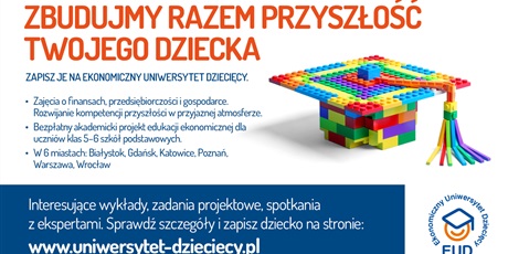 Zapisy na Ekonomiczny Uniwersytet Dziecięcy  