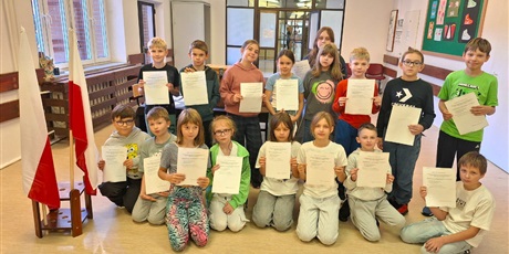 Powiększ grafikę: Wyniki wyborów do Samorządu Uczniowskiego w klasach 4-8 SP nr 18.